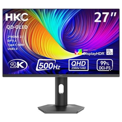 ECRAN PC HKC GAMING GS27QHS 27'' OLED 500 HZ QHD GRIS