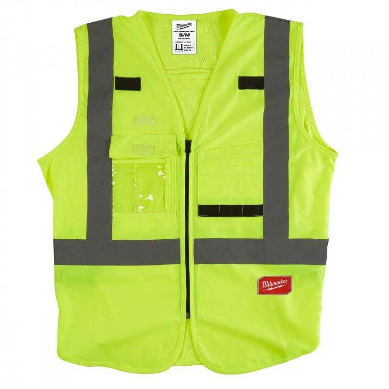 Gilet haute visibilté jaune - 10 poches - MILWAUKEE | 4932471889_0