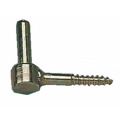GOND À VIS BOIS EN ACIER ZINGUÉ BICHROMATÉ - L 75 MM - AXE 14MM TORBEL