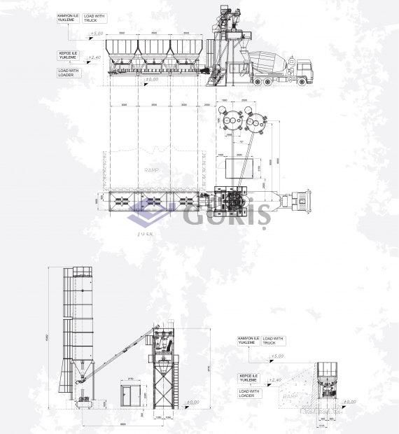 Gsp 35 centrale à béton fixe - Guris - capacité 35 m3/h - moteur 18.5 kW_0