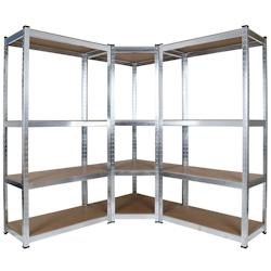 HELLOSHOP26 - Rayonnage d'atelier lourd étagères enfichables 160 cm armoire de coin kit cave stockage 16_0002707 - 3000056681533_0