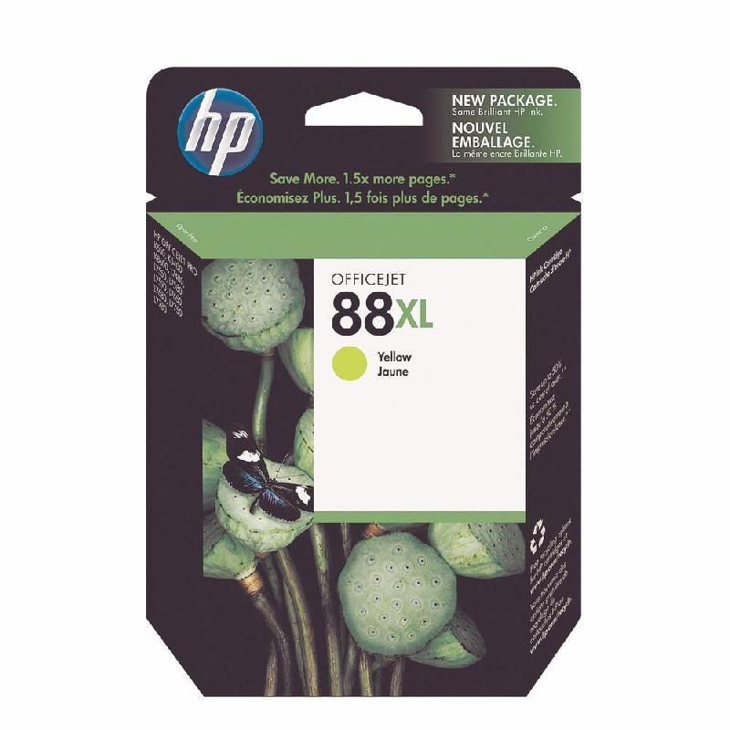 HEWLETT PACKARD CARTOUCHE D'ENCRE 88XL (C9393AE) - GRANDE CAPACITÉ - COULEUR: JAUNE