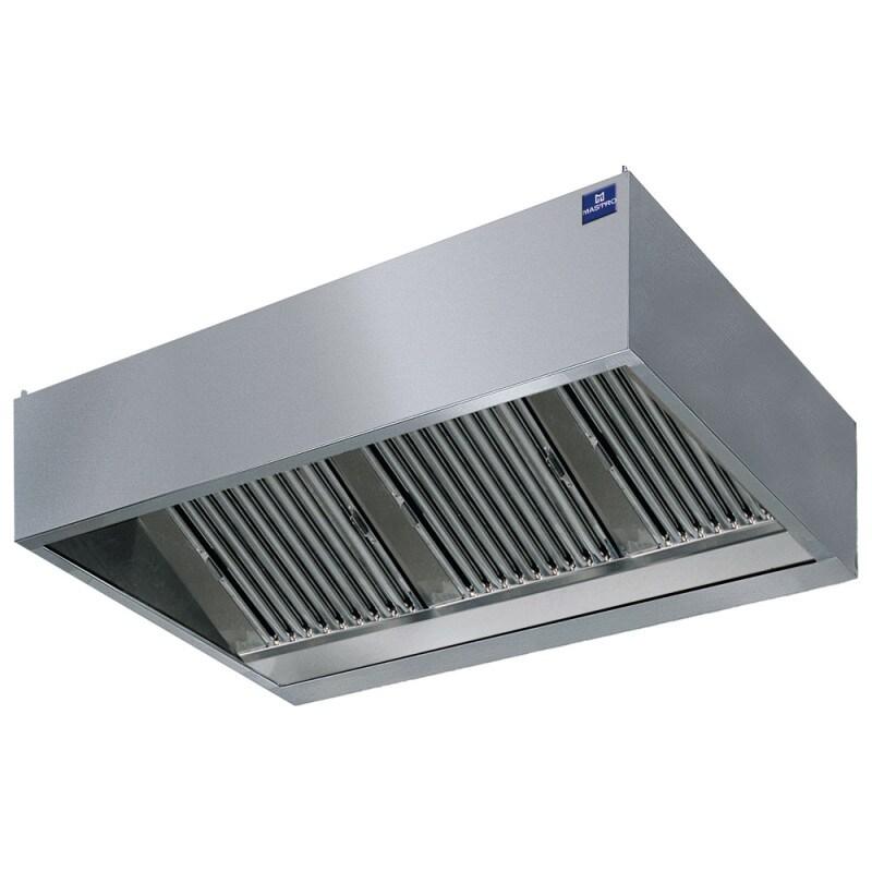 Hotte murale cubique avec moteur, éclairage et regulateur de vitesse, 2800x1400 mm - VIRTUS - 0615402567992_0