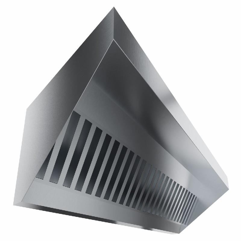 ITALCONCEPT L2G Hotte Murale Biseautee, 4 Filtres, 3000M3/H, Avec 500 x 2400 x 1100mm - 3616350172679_0