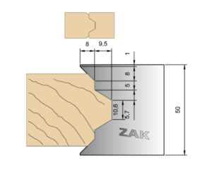 JEU DE 2 FERS ZAK531875 HAUTEUR 50MM