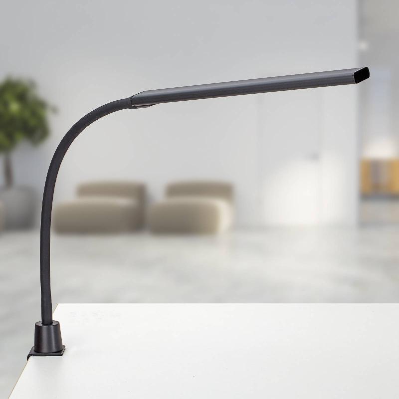 LAMPE À PINCE LED MAULPIRRO, NOIRE, 37 CM, À INTENSITÉ VARIABLE