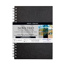 NOVA TRIO CARNET SPIRALÉ 50F 17,8X25,4CM 150G - ASSORTIS - LOT DE 2
