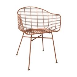 Now's Home - Lot 2 Fauteuils De Table D'interieur En Metal Terracotta Soho - plastique polypropylène 3256390248172_0