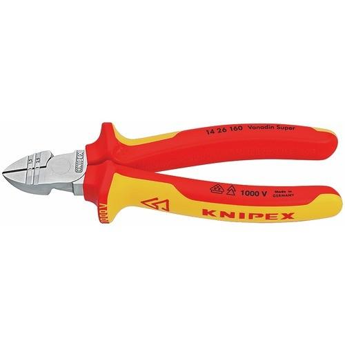 PINCE COUPANTE DE CÔTÉ ET À DÉNUDER - VDE 1000 VOLTS - 160 MM KNIPEX