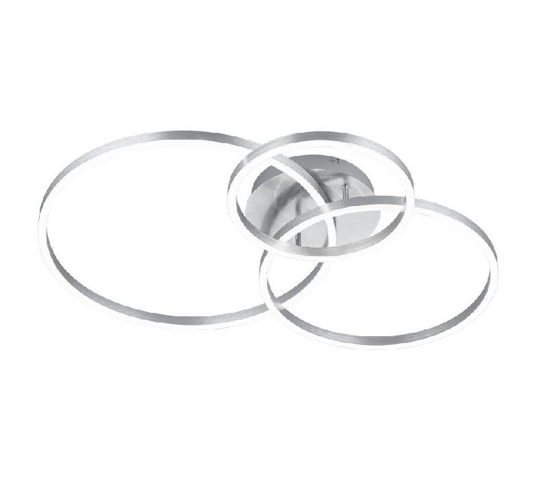 Plafonnier Led dimmable nickel mat RGB avec télécommande - Trio - Winona - cuivre métal 4017807503531_0