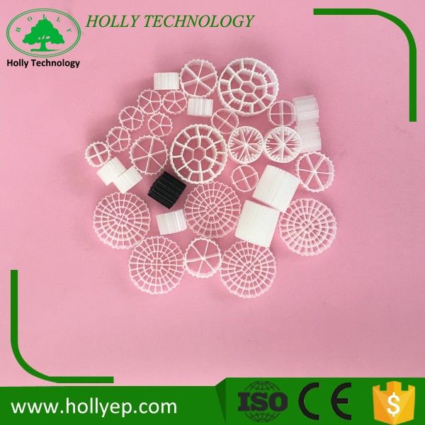 Plastic MBBR Bio - Médias de filtration d'eau Yixing Holly Technology - Pour le traitement des eaux usées et aquaculture_0