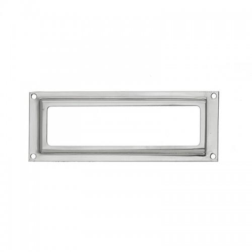 PORTE-ÉTIQUETTES EN ACIER NICKELÉ - 100X39MM - BOÎTE DE 5 BRICOZOR