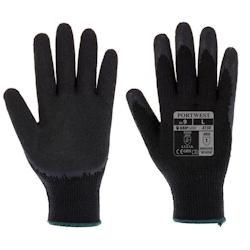 Portwest - Gants manutention tricotés enduit latex CLASSIQUE Noir Taille 10 - 5036146007318_0