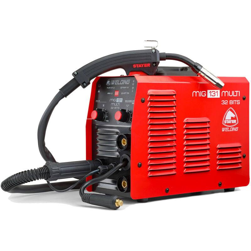 STAYER IBERICA - POSTE À SOUDER INVERTER STAYER MIG 131 MULTI - ROUGE ...
