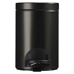 Rossignol - Poubelle d'intérieur à pédale 3L SANELIA - gris manganèse - gris métal 90377_0