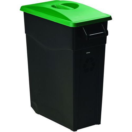 POUBELLE MOBILE COUVERCLE PLEIN MOVATRI GREEN - 65L - VERT - ROSSIGNOL PRO