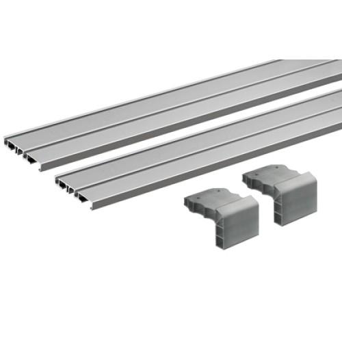 PROFIL DE COULISSANTE SLIDELINE M - 2 OU 3 PORTES HETTICH