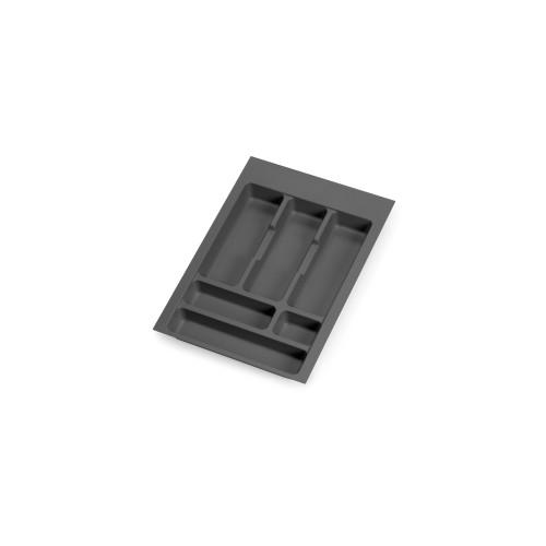 RANGE-COUVERT POUR TIROIR CONCEPT-VERTEX - PLASTIQUE - GRIS - 400 MM EMUCA