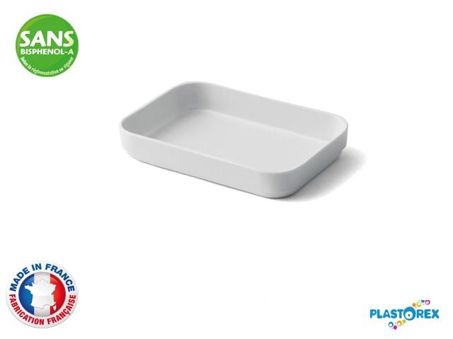 RAVIER RECTANGULAIRE 13 X 9 CM MELAMINE BLANCHE