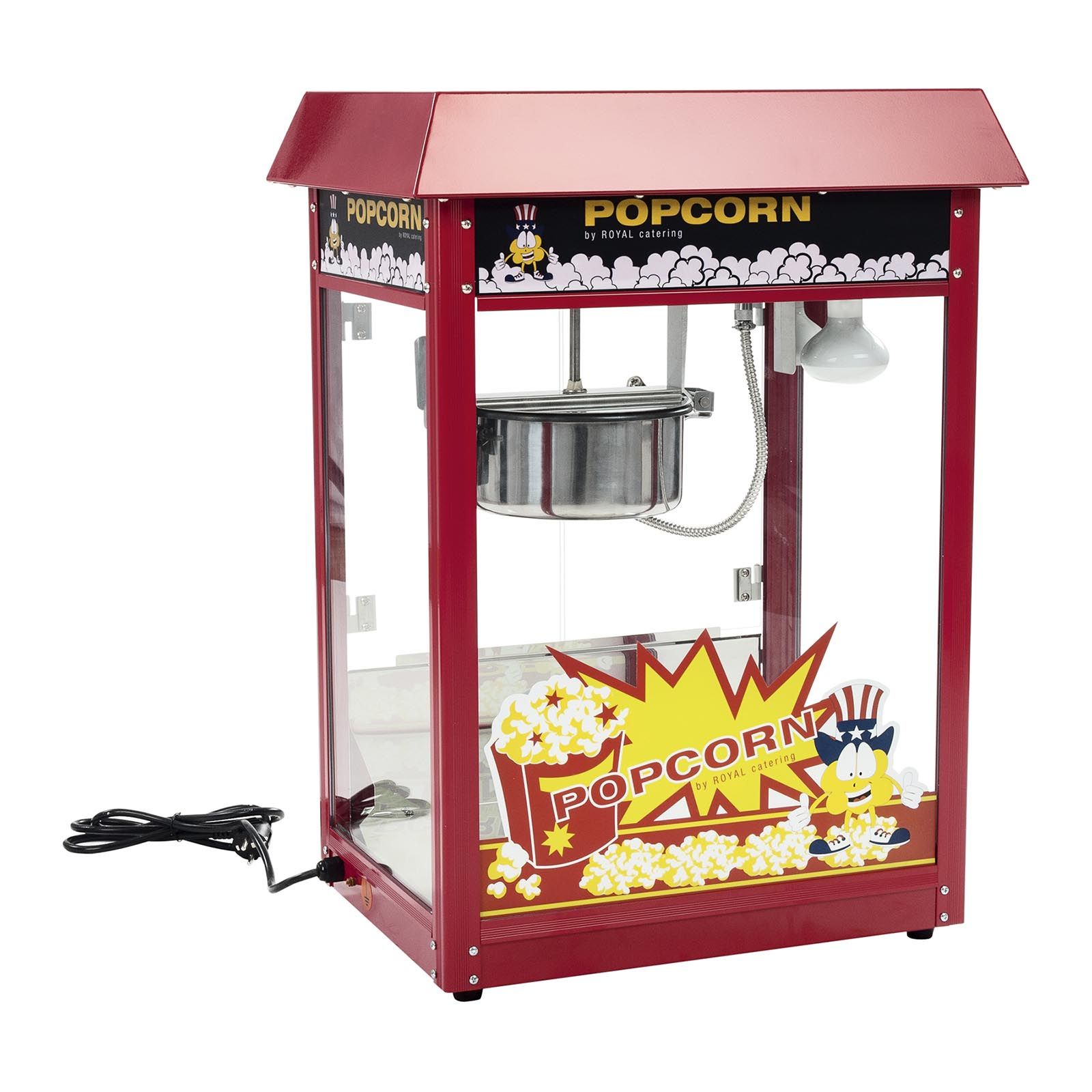 Rcps-14 (10011137) - Machine à pop-corn professionnelle Royal Catering - Dimensions 83,30 x 60,00 x 76,00 cm - Rendement 4-5 kg/h_0