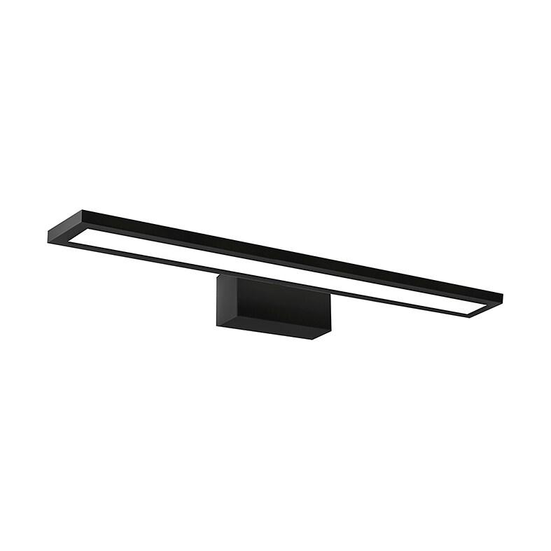 Read Applique Salle De Bain Led 12W 1100Lm 3000K Ip20 Noir - Rossini Illuminazione - Applique Fine Pour Miroirs Et Tableaux Métalliques - noir 801542_0