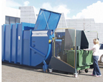 Renverse conteneur - Basculateur pour conteneurs standards en plastique jusqu'à 1100 litres et palettes EUR_0