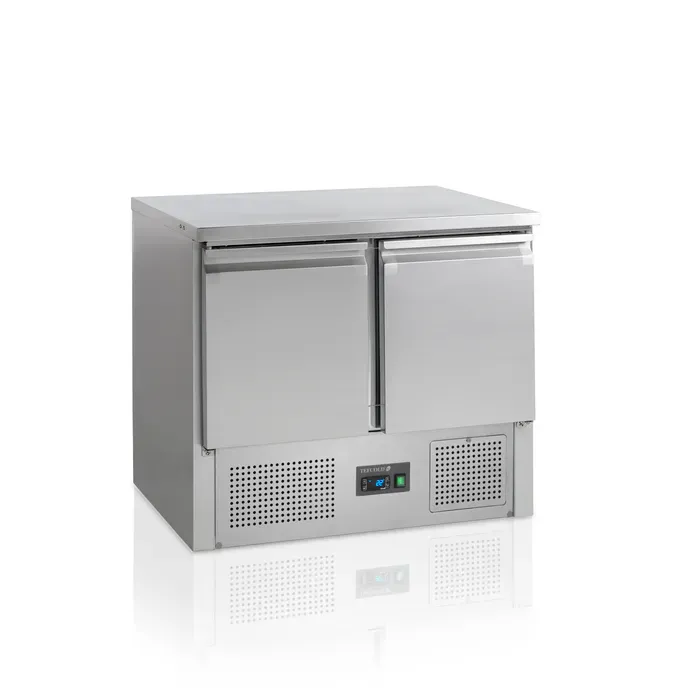 Saladette negative 2 portes dessus plat inox 304 - PSA910BT_0