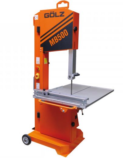 Scie à ruban robuste et mobile GÖLZ MB500 - table de coupe repliable pour briques de grande dimension_0
