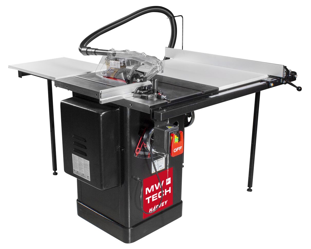 SCIE CIRCULAIRE À TABLE COMPACTE PROFESSIONNELLE 1,65KW 230V MW-TECH HARVEY TZLI30M