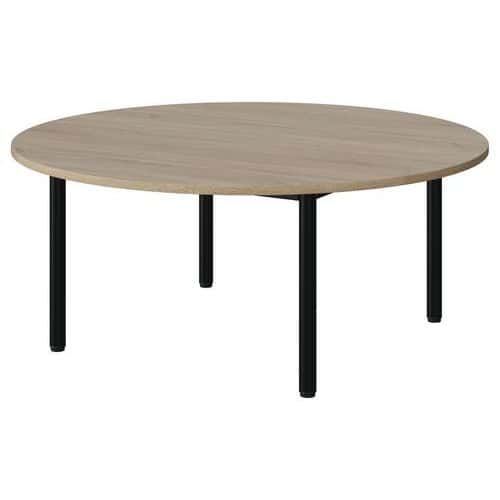 TABLE MALIBU Ø 120 T1 4P STRA ABS CHÊNE 1146/NOIR 9005