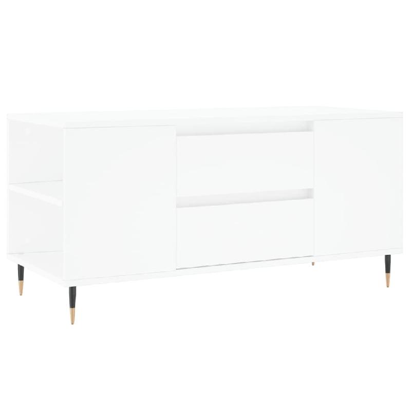 VidaXL Table basse blanc 102x44,5x50 cm bois d'ingénierie Modèle Atlas Signature - 830988_0