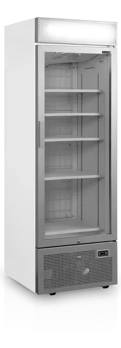 Vitrine congélateur verticale argentée avec 1 porte chauffante - 68... - PUFSC1450GCP NF SILVER_0