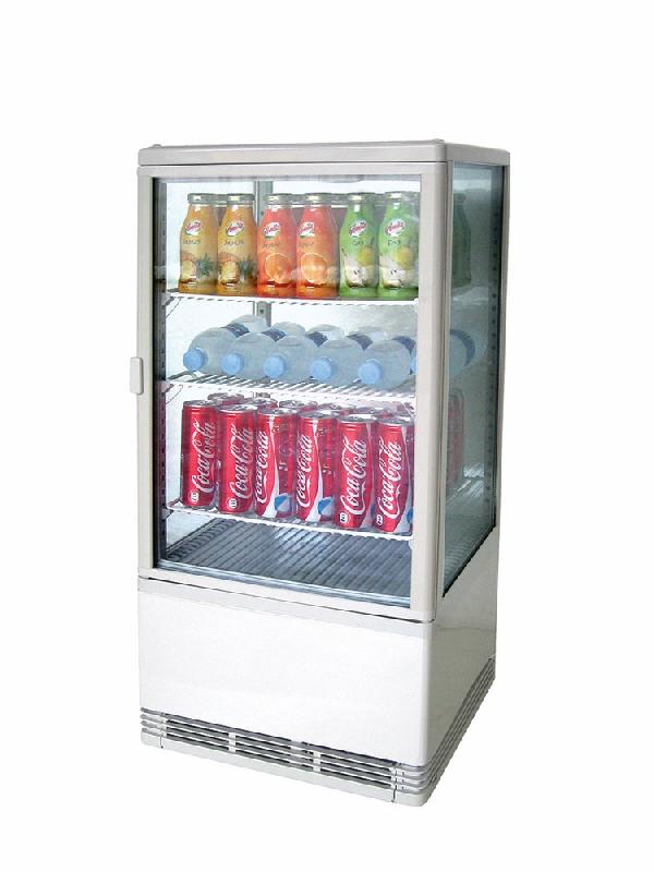 Vitrine réfrigérée verticale positive 68L - 3 étagères - Blanc - Réf. 9973_0