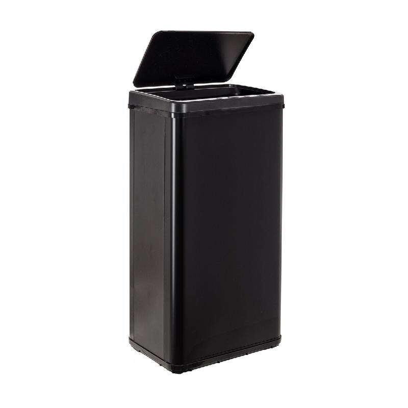 WellHome - Poubelle Intelligente 60L de couleur Noire 35,5x26x79cm - Ouverture Automatique/Manuelle - noir inox WH13810_0