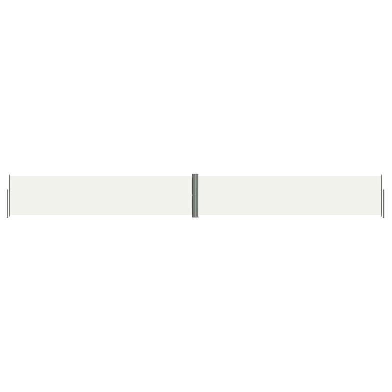 AUVENT PARAVENT STORE BRISE-VUE LATÉRAL RÉTRACTABLE DE PATIO JARDIN TERRASSE BALCON PROTECTION VISUELLE ÉCRAN 140 X 1200 CM CRÈME 02_0007162_0