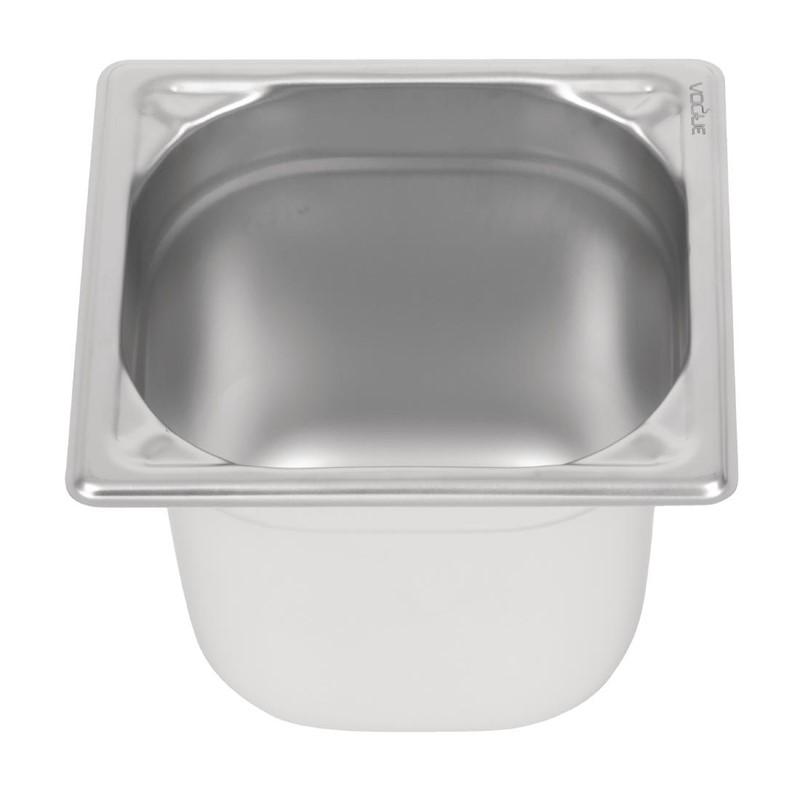 Bac inox 18/10 GN 1/6 150mm - DW451 - Acier inoxydable - 2,2L_0