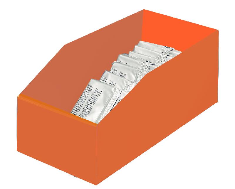 Bac plastique 13 litres isybox orange_0