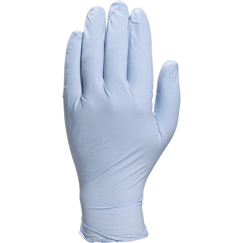 Boîte de 100 gants jetables en nitrile non poudrés - Compatibilité alimentaire - Réf. V1400B100_0