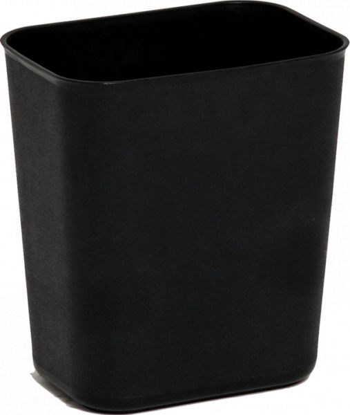 Corbeille rectangulaire 6.6L - plastique résistant, 50% recyclé, idéale pour bureau_0