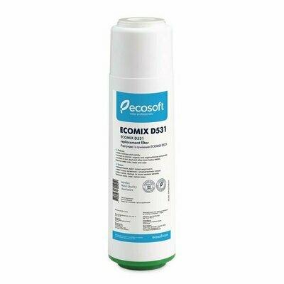Cartouche filtrante Ecomix D531 - Ecosoft pour filtre à 3 niveaux, réduction dureté et amélioration de l'eau_0