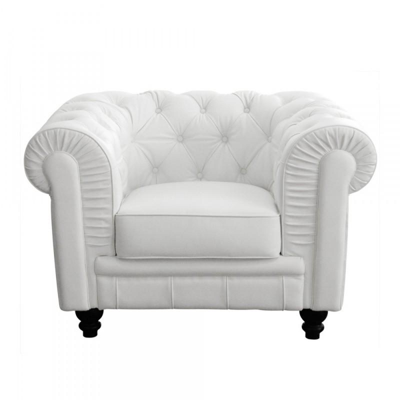 FAUTEUIL CHESTERFIELD 1 PLACE EN CUIR BY CAST BLANC_0