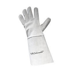 Gants de soudeur Anti-chaleur peau de chèvre Taille 10 Manchette confort 15 cm Schumacher - blanc 8029388082301_0