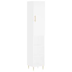 Helloshop26 - Buffet bahut commode armoire meuble de rangement organisateur cuisine salle de séjour salon haut 34,5 x 34 x 180 cm 02_0032413 - 300021_0