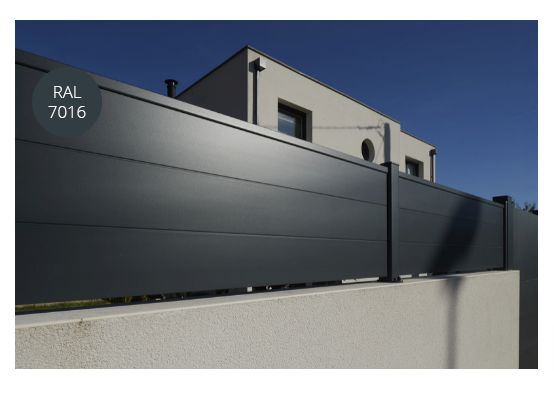Klavel - Clôture en aluminium Kostum - Hauteur maximale 1300 mm - Style industriel, simplicité et modernité_0