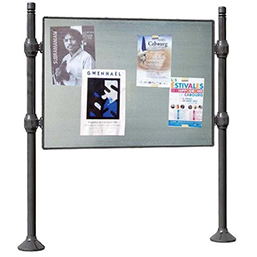 Panneau d'affichage libre recto-verso - cadre aluminium - finition personnalisable_0