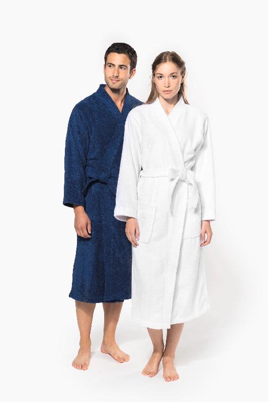Peignoir col kimono - 100% coton, confortable et doux - Réf: K115 - Marque: Kariban_0