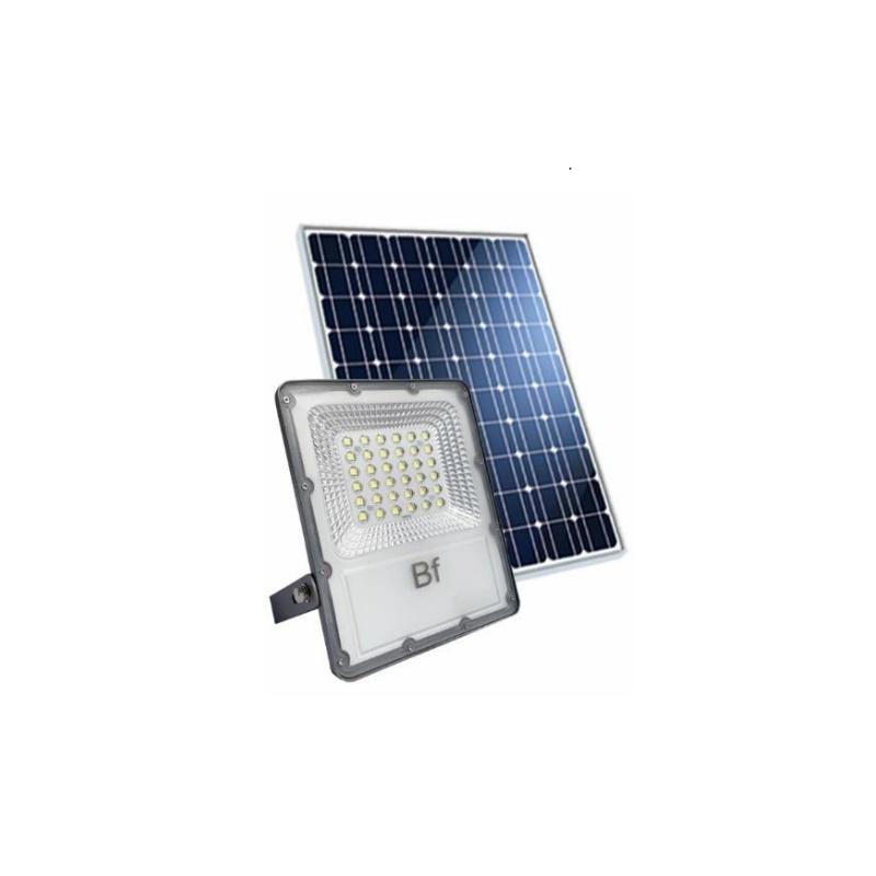 Projecteur solaire à détecteur  crépusculaire - 1370 lumens - blanc chaud en aluminium - BF LIGHT_0