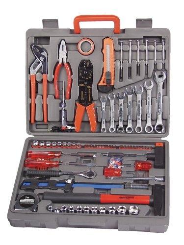 Mannesmann - Mallette à outils 555 pièces avec accessoires inclus (clous, vis, crochets, chevilles)_0