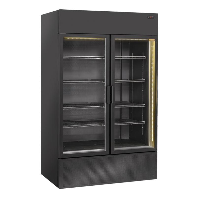 Armoire à boissons ventilée positive 1200 l 2 portes vitrées battantes - TKG1000VN_0