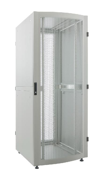 Baie serveur Premium 19 pouces MHT280 avec porte perforée - 42U - 1000 (P) x 800 (L) x 2033 (H) - assemblée - gris - Bravour®_0